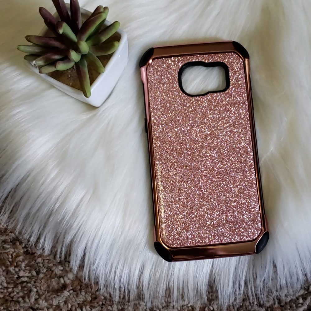 | Samsung S7 EDGE Rose Gold Phone Case/Protector |